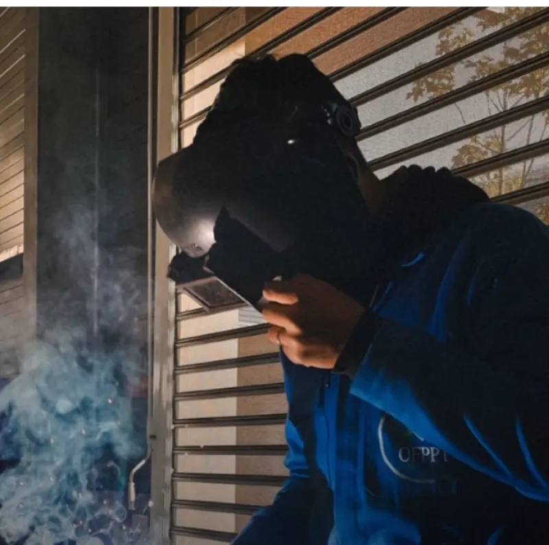 Skilled worker on a manufacturing floor